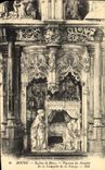 CPA Bourg Eglise de Brou Figures du Retable de la Chapelle de la Vierge 
