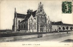 CPA Bourg Eglise de Brou la facade 