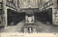 CPA Eglise de Brou Le Choeur 