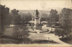 CPA Lyon Place Carnot Monument de la Republique et Gare de Perrache 