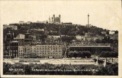 CPA Lyon Les Palais de Justice et le Coteau de Fourviere 