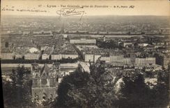 CPA Lyon Vue Generale prise de Fourviere 