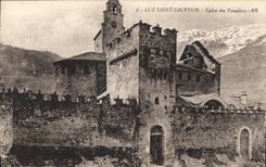 CPA Luz Saint Sauveur Eglise des Templiers 