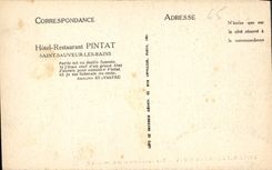 CPA Saint Sauveur Les Bains Vue d'Ensemble etla Gave 