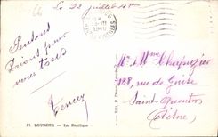 CPA Lourdes la Basilique 