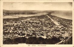 CPA Sete vue d'ensemble 