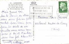 CPA Lourdes la Grotte Miraculeuse 