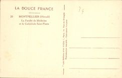 CPA Montpellier Herault la Faculte de Medecine et la Cathedrale Saint Pierre 