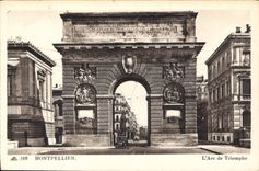 CPA Montpellier l'Arc de Triomphe 