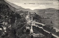 CPA Lourdes vue prise du Chateau Fort 