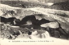 CPA Gavarnie Cirque de Gavarnie le Pont de Neige 