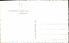 CPA Beziers le Pont Vieux et St Nazaire 