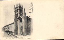 CPA Montpellier la Faculte de Medecine et la Cathedrale 