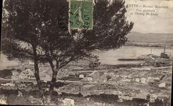 CPA Cette Station Balneaire vue generale et l'Etang de Thau 