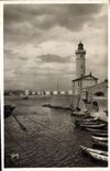 CPA Sete Herault Entree du vieux Port 