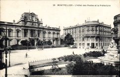 CPA Montpellier l'Hotel des Postes et la Prefecture 