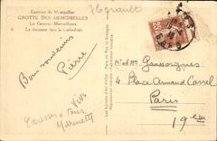 CPA Environs de Montpellier Grotte des Demoiselles la Caserne Merveilleuse la descente dans la Cathe