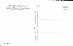 CPA Montpellier Herault Hotel de Mirmon Renaissance Place a Briand 
