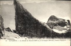 CPA Gavarnie la Breche de Roland et le Casque Versant Espagnol 