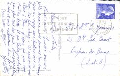 CPA Lourdes la Basilique vu du Chateau Fort 