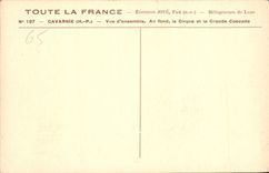 CPA Gavarnie H P vue d'ensemble au fond le Cirque et la Grande Cascade 