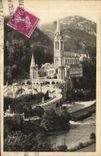 CPA Lourdes la Basilique et le Gave 