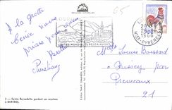 CPA Sainte Bernadette Gardant ses moutons a Bartres 