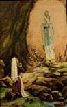 CPA Lourdes Apparition de la T S Vierge a Bernadette Soubirous en 1858 