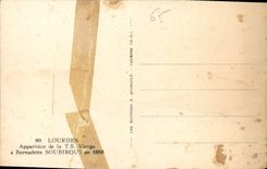 CPA Lourdes Apparition de la T S Vierge a Bernadette Soubirous en 1858 
