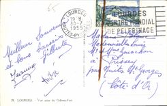 CPA Lourdes vue prise du Chateau Fort 