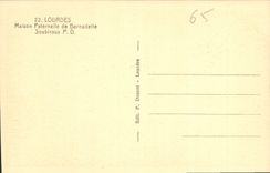 CPA Lourdes Maison Paternelle de Bernadette Soubirous 
