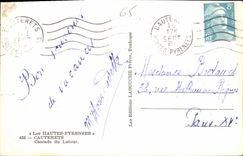 CPA Les Hautes Pyrenees Cauterets Cascade du Lutour 