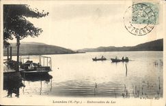 CPA Lourdes H Pyr Embarcadere du Lac 