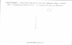 CPA Lourdes le Pibeste H P le Pibeste et la Gare du teleferique 