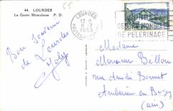 CPA Lourdes la Grotte Miraculeuse 