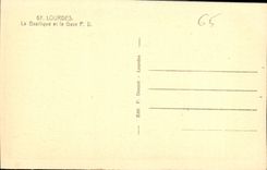 CPA Lourdes la Basilique et le Gave 