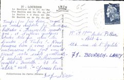 CPA Lourdes la Basilique et le Pic du Jer 