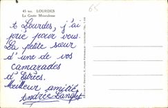 CPA Lourdes la Grotte Miraculeuse 