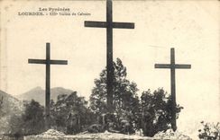 CPA Les Pyrenees Lourdes XIII station du Calvaire 