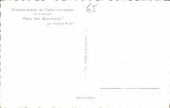 CPA Peinture murale de l'eglise Paroissiale de Lourdes une des Apparitions 