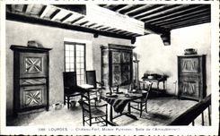 CPA Lourdes Chateau Fort Musee Pyreneen Salle de l'Ameublement 