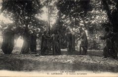 CPA Les Pyrenees Lourdes X station du Calvaire 