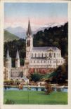 CPA Lourdes H P la Basilique 