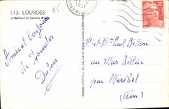 CPA Lourdes la Basilique et Calvaire Breton 