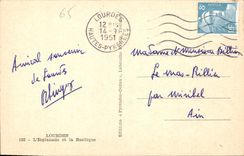 CPA Lourdes l'Esplanade et la Basilique 