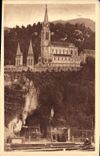 CPA Lourdes la Grotte et la Basilique 