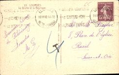 CPA Lourdes la Grotte et la Basilique 