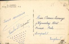 CPA Lourdes Entree de l'Esplanade 