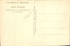 CPA Cote d'Azur les Gorges du Loup Alpes Maritimes pont de l'Abside 