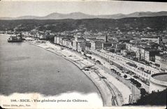 CPA Nice vue generale prise du Chateau 